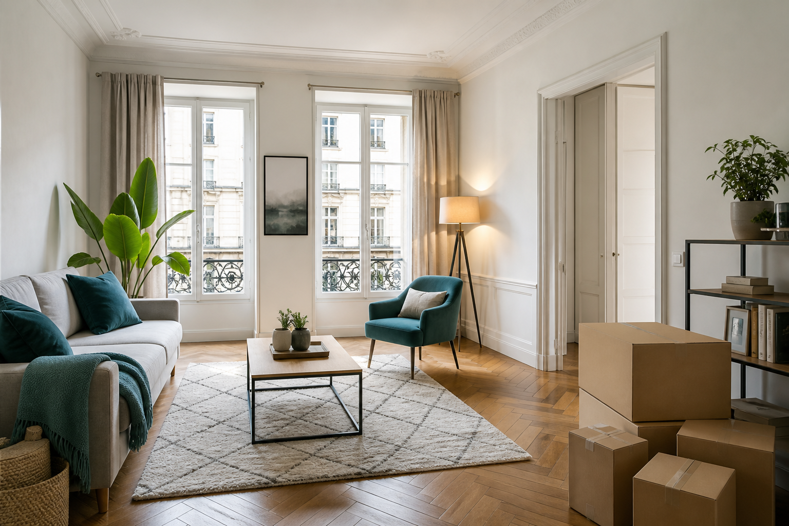 Modern European apartment for relocation housing